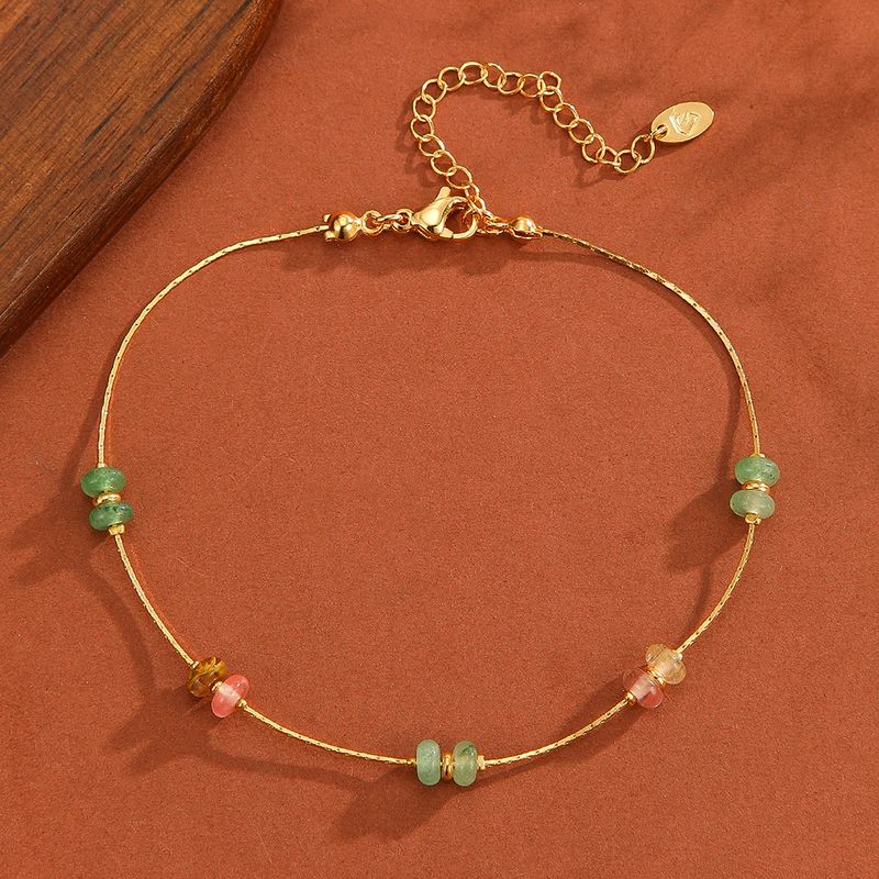 Gleiches ineinandergreifendes kleines Jade-Titanstahl-Dünnstil-Geschenk für Freundin oder beste Freundin, exquisites Armband_voghion.com