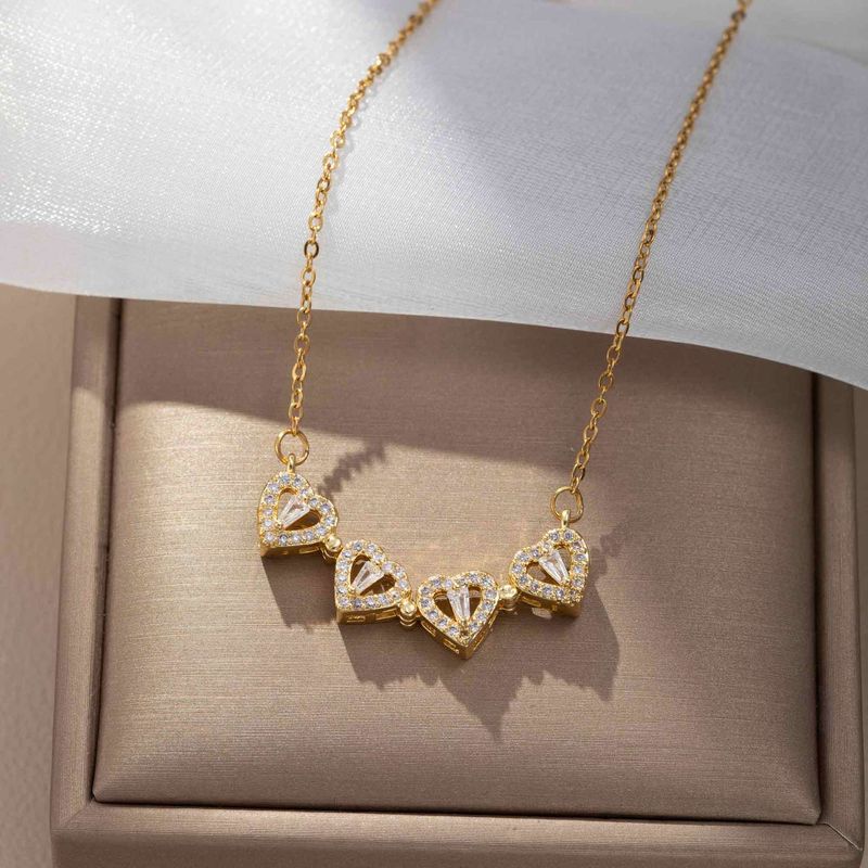 Vierbladige klaver ketting licht luxe sleutelbeen ketting titanium staal niet vervagend_voghion.com