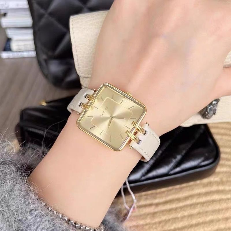 Dameshorloges Mode Zakelijk Vierkant Grote Wijzerplaat Dames Eenvoudig Retro Temperament Casual Waterdicht Quartz Horloge_voghion.com