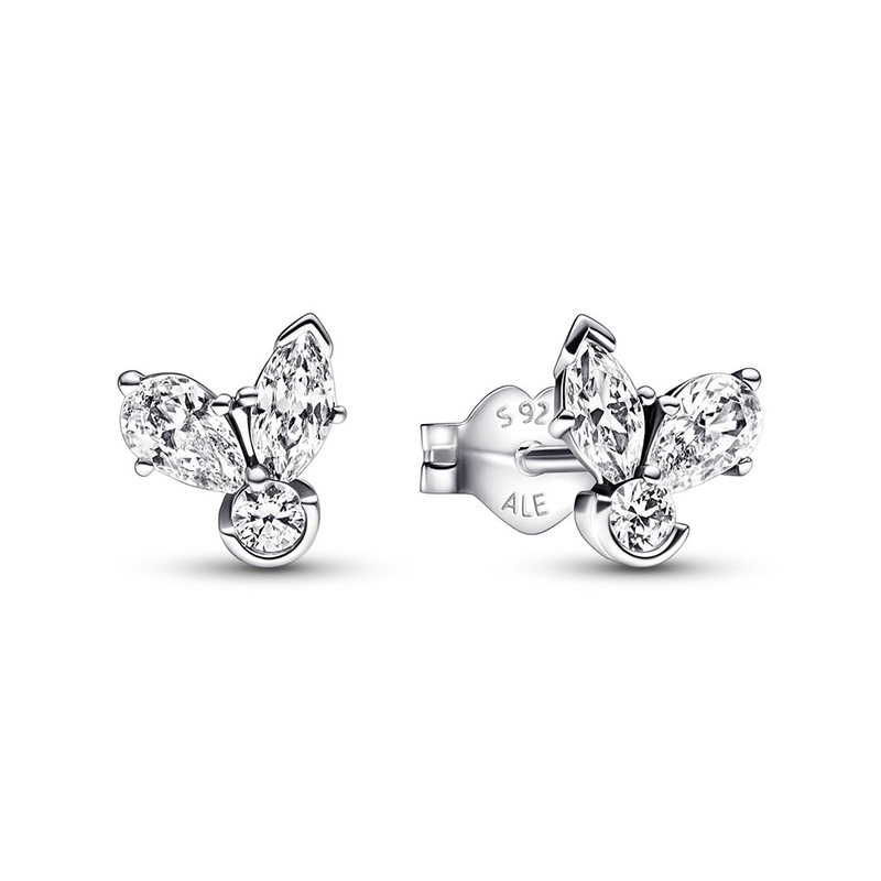 Sparkling Herbarium Cluster Stud Earrings_voghion.com