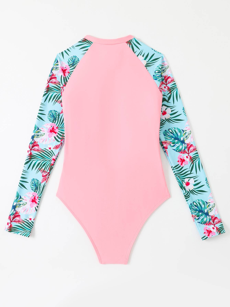 Naiste pikkade varrukatega lukuga liibuv surfiülikond, sukeldumisülikond_voghion.com