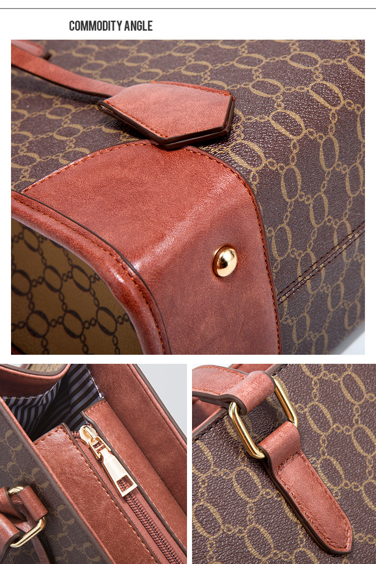Handtaschen-Set für Damen, Handtasche, Modetrend, Umhängetasche, Presbyched Retro Crossbody Bag, große Kapazität, Mutter-Tochter-Tasche_voghion.com