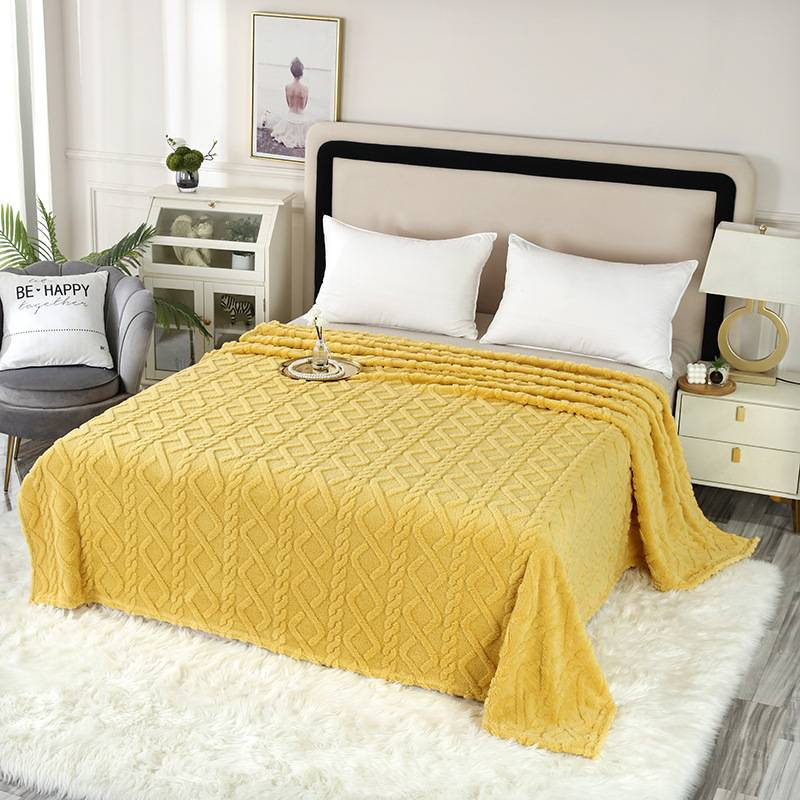 Taf Fleece Dobbeltsidet Tæppe Ultrablødt Flannel Tæppe Til Sofalurer Airconditionerede Rum Vendbart Hyggeligt Tæppe Helårs_voghion.com
