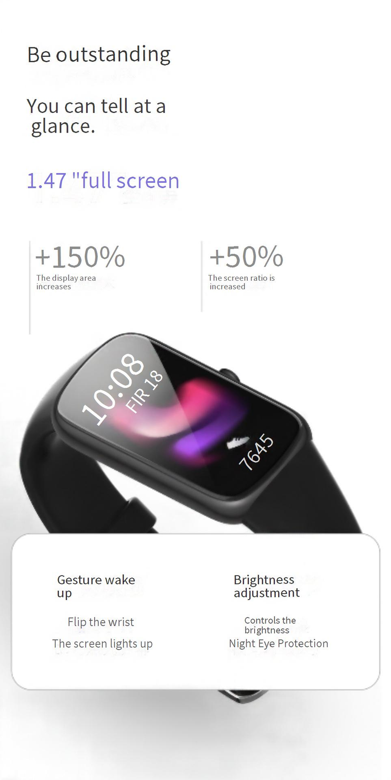 Smart Wristbands New C11 Sports Smart Bracelet Black Technology Huaqiangbei Heart Rate And Blood Pressure Real Time Health Monitoring Bracelet_voghion.com