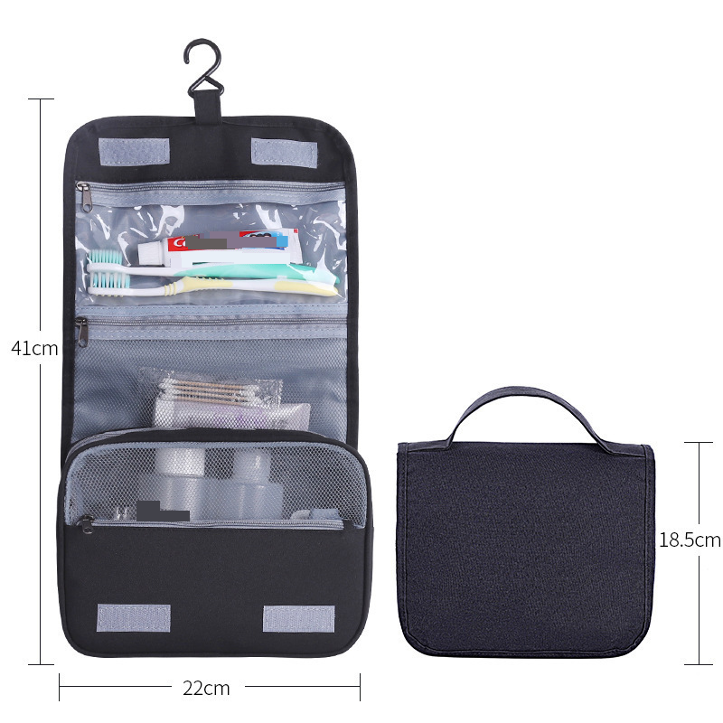 Bolsa de viagem, bolsa para artigos de higiene, bolsa de armazenamento com 4 camadas de separação seca e molhada, bolsa de cosméticos portátil à prova d'água para áreas externas com grande capacidade_voghion.com