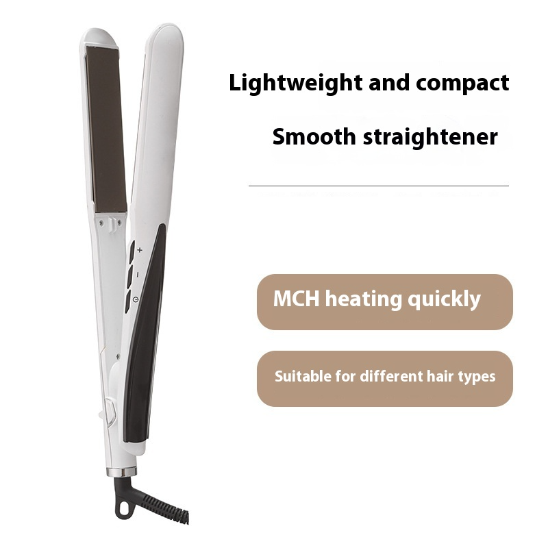 2-in-1 Hair Straightener & Curling Iron - Ceramic Plates For Damage-Free Styling (Fast Heating, Home & Dorm Use, Travel-Friendly)_voghion.com