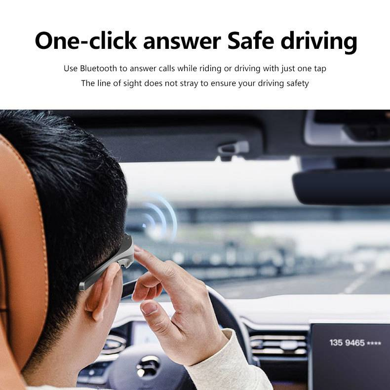 Smart Bluetooth 5.3 Glasses For Listening To Music/Phone Calls/Cycling/Sports Headphone UV Protection Sunglasses For Men Women_voghion.com