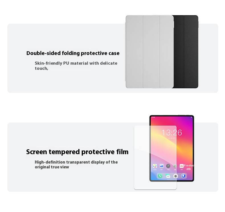 D70 Android Tablet With 5G Dual SIM, 10.1" HD Display, 1TB Storage & Stylus, Multilingual Support (Black/White/Blue)_voghion.com