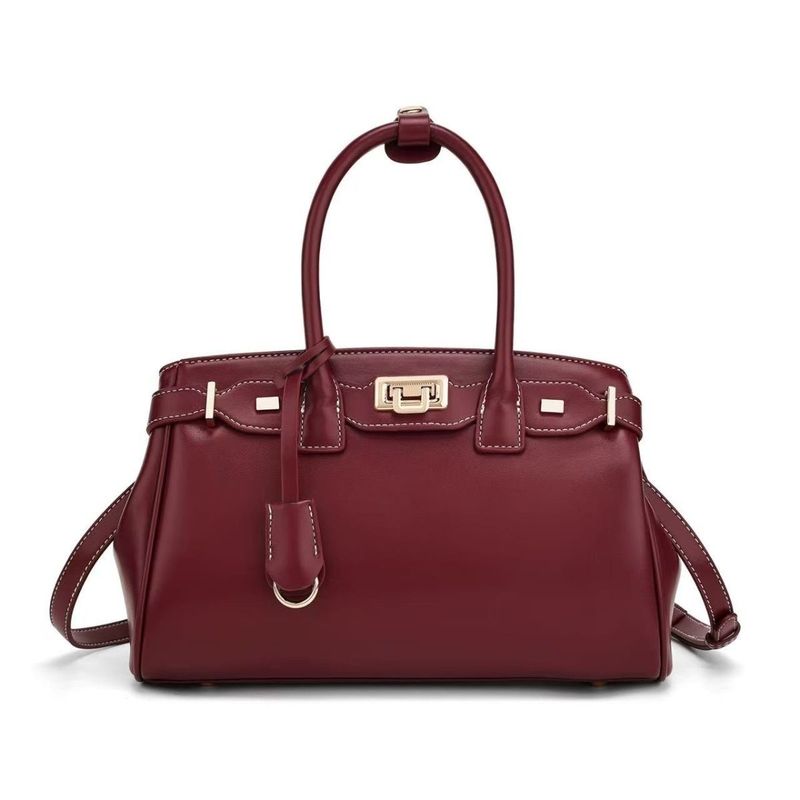 Borsa a mano in stile Birkin di JW PEI con chiusura a lucchetto, grande capacità per autunno inverno – sostenibile e durevole_voghion.com