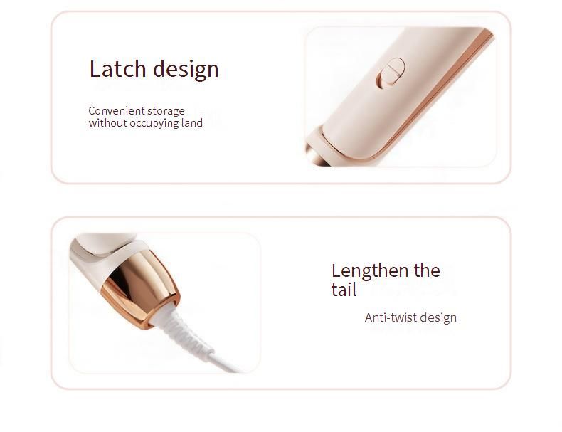 Professioneller Volumen-Lockenstab für mehr Volumen am Ansatz und strukturierte Wellen – Keramik-Turmalin-Platte, einstellbare Temperatur, erhältlich in Weiß und Rosa_voghion.com