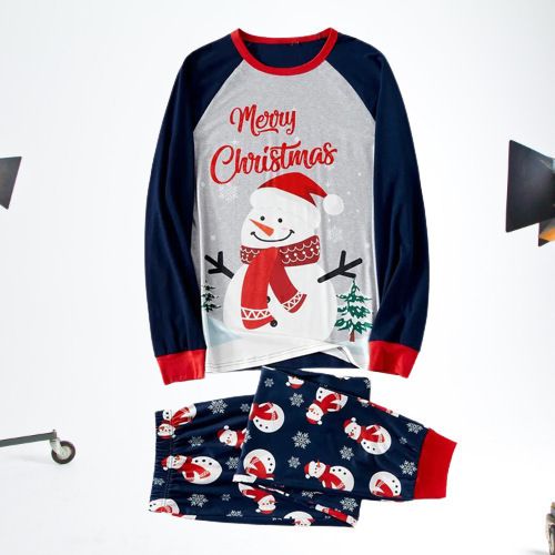 Christmas Family Matching Pajama Set – Soft Polyester Sleepwear For Adults & Kids (S-3XL, Toddler 3-24M, Unisex Holiday Print)_voghion.com