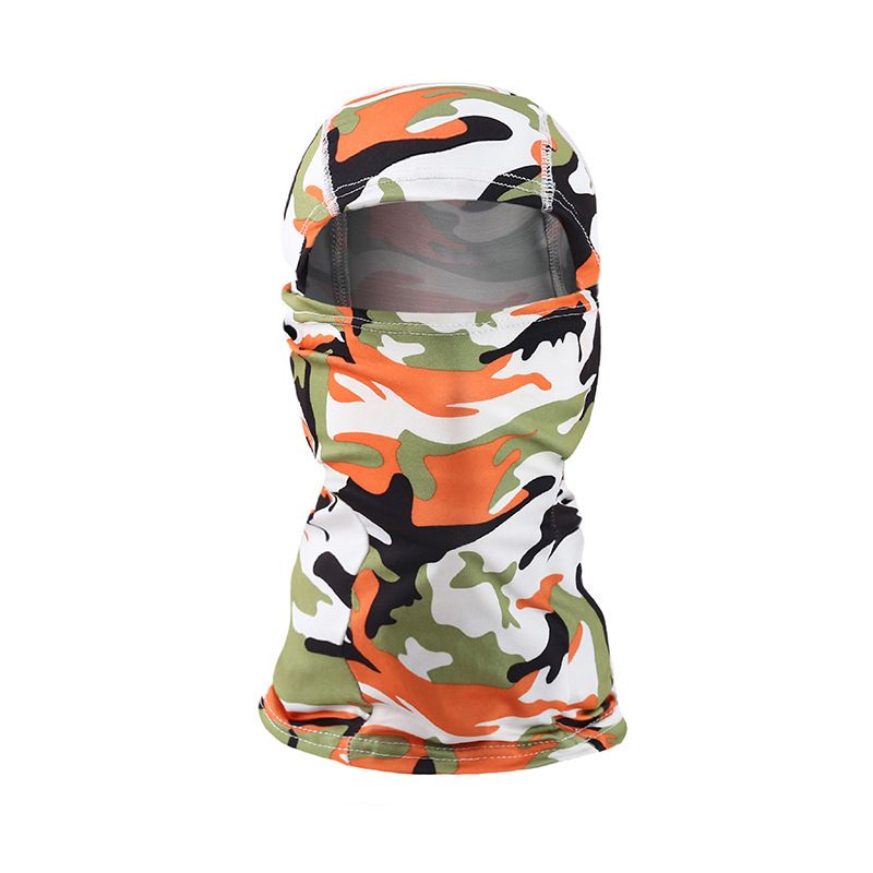 Copricapo da ciclismo per esterni LazyZoom Chief Balaclava traspirante con protezione solare in Lycra Ice Silk Flying Tiger Mask_voghion.com