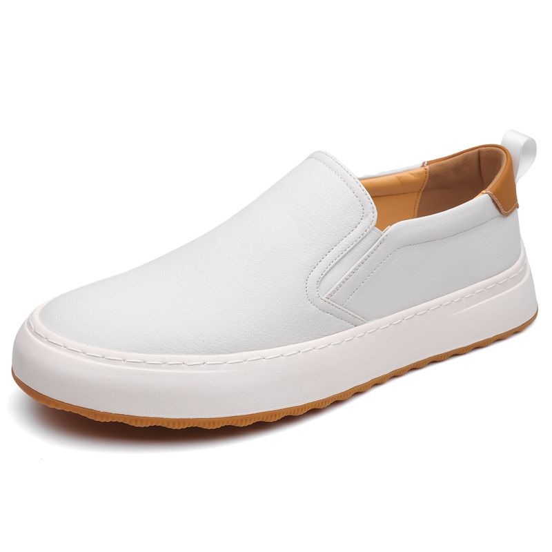 2025 Spring New Style Men's Casual Board Comfortable, Versatile, Breathable, Le Fu One Step Lazy Shoes_voghion.com