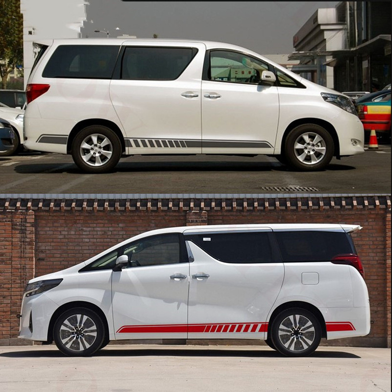 Suitable For Toyota Alphard Side Skirt Decal Car Sticker, Personalized Modification Scratch Decoration Sticker_voghion.com