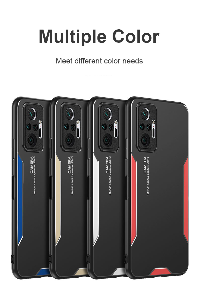 Custodia in alluminio antiurto per armatura in metallo per Xiaomi 12 11t Redmi Note 11 10 9 8 Pro 9s 10s K50 K30 K40 Cover paraurti in silicone_voghion.com