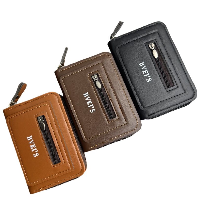 Card Case Anti-theft Brush Anti-Demagnetization Large Capacity Coin Purse Small Wallet Multifunctional Driver's License Bank Card_voghion.com
