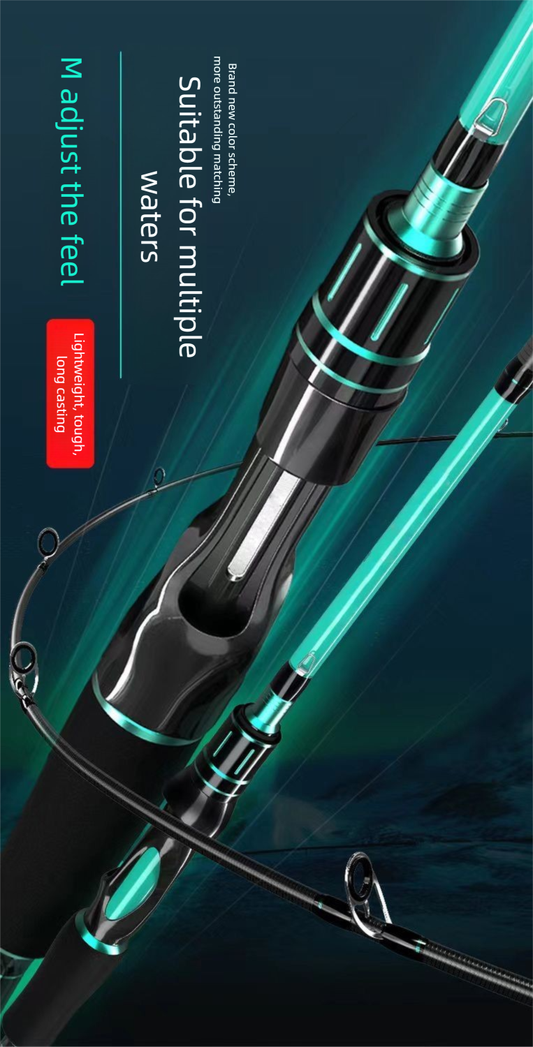 Yongxu Full para iniciantes em fibra de carbono, vara de pesca de fundição longa para mar, carretel de isca, novo conjunto de iscas_voghion.com