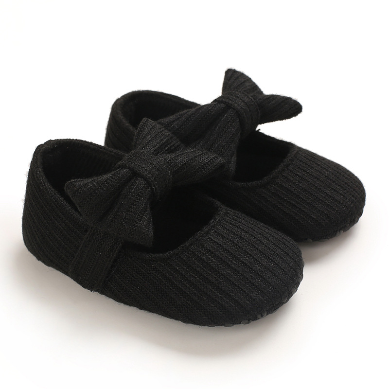 0-1 Joer aalt Puppelchersschong mat mëller Sohle gestrickte Puppelchersschong Joker Prinzessin_voghion.com