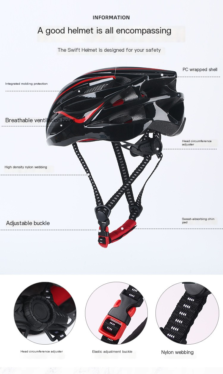 Casco da ciclismo per esterni casco da bicicletta leggero traspirante a forma integrata casco da montagna per protezione stradale_voghion.com