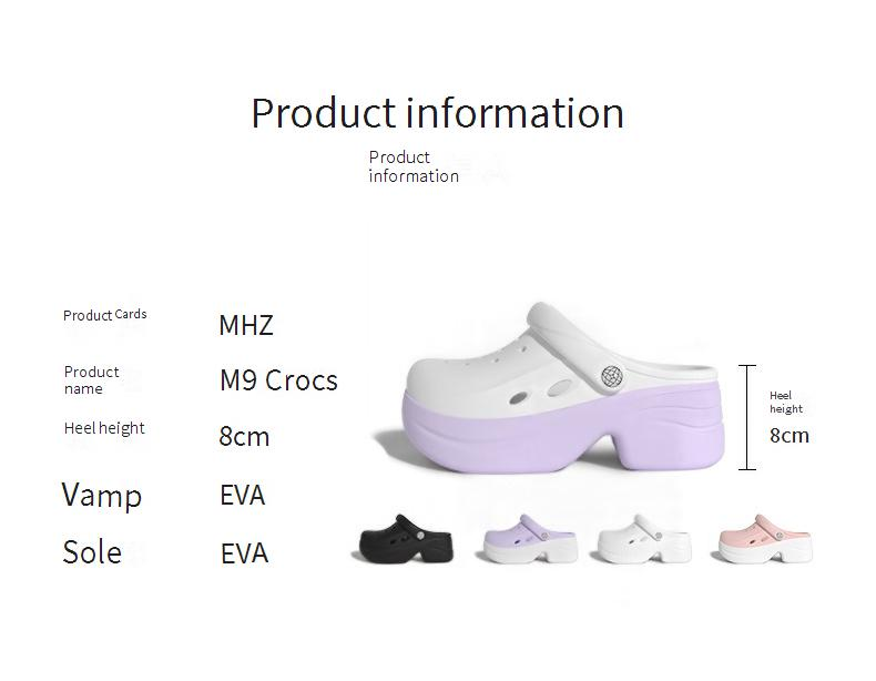 Chaussures à talons hauts pour petites filles, chaussures d'été rehaussantes pour femmes à semelles épaisses, chaussures d'extérieur polyvalentes, sandales à bout fermé DIY_voghion.com