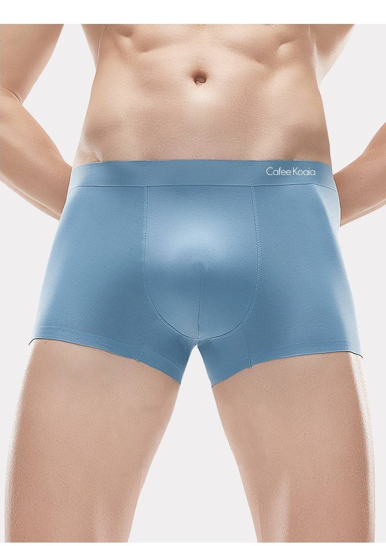 Nahtlose Modal-Herrenunterwäsche – Atmungsaktive Boxershorts mit mittlerer Leibhöhe für ganztägigen Tragekomfort (mehrere Farben und Größen)_voghion.com