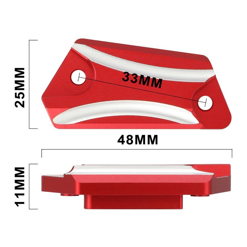 High-Quality Aluminum Motorcycle Brake Pump Cover - Lightweight & Durable Upgrade For Enhanced Performance (Red/Black/Purple, 5x3x2cm)_voghion.com
