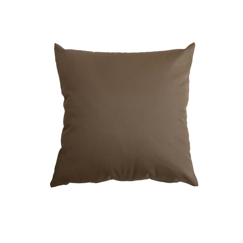 Fodera per cuscino in similpelle di lusso - Cuscino per divano moderno con trama a litchi, 45x45 cm, elegante decorazione per la camera da letto_voghion.com
