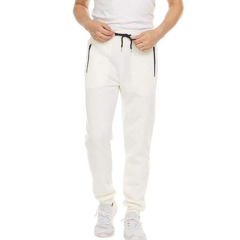 Men's Clothing Solid Color Casual Trousers Solid Color Casual Jogger Pants - Elastic Waistband Comfortable Sweatpants For Running, Gym & Daily Wear_voghion.com