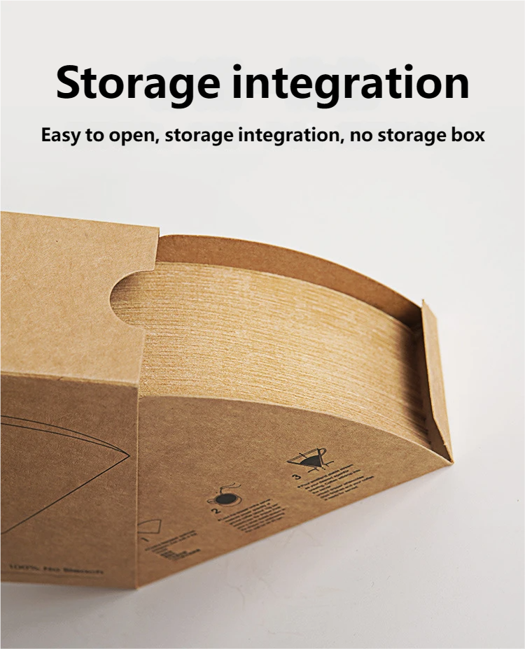 Hand-brewed Coffee Filter Paper, Conical Wood Pulp V60 Funnel Americano Drip Filter Paper_voghion.com