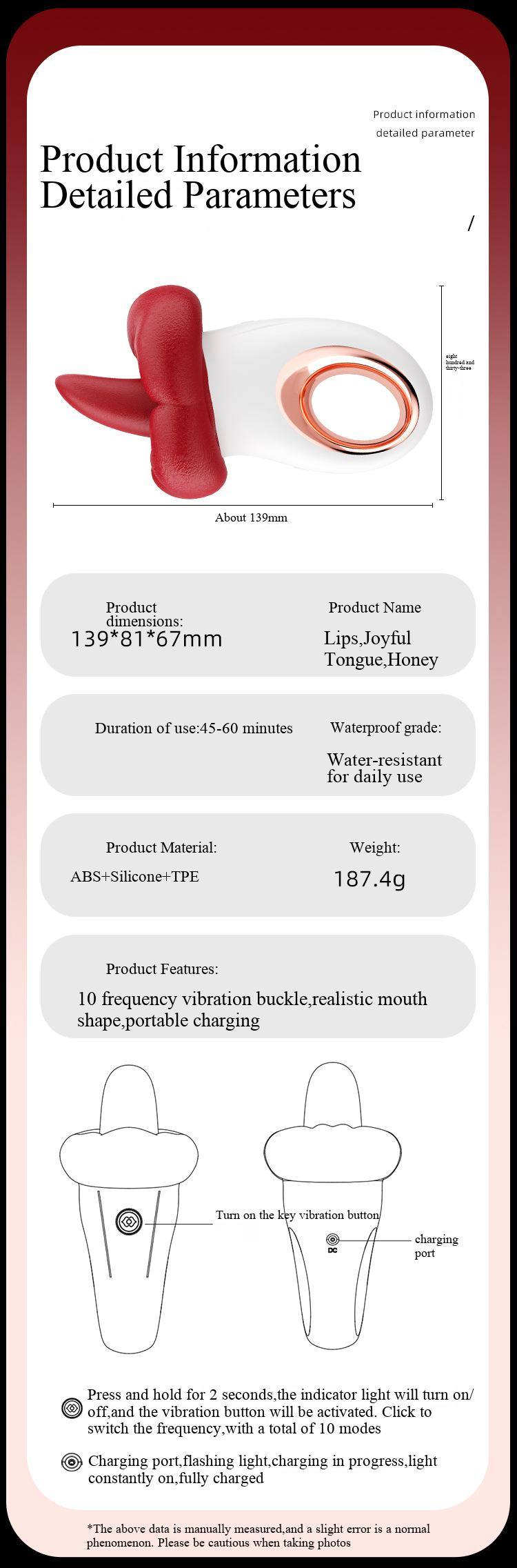 Lippen, Honigzunge, Lust, Springendes Ei, Großer Mund, Zungenlecken, Brüste, Zunge, Klitoris, Vibrationsstab, Stiller weiblicher Masturbator_voghion.com