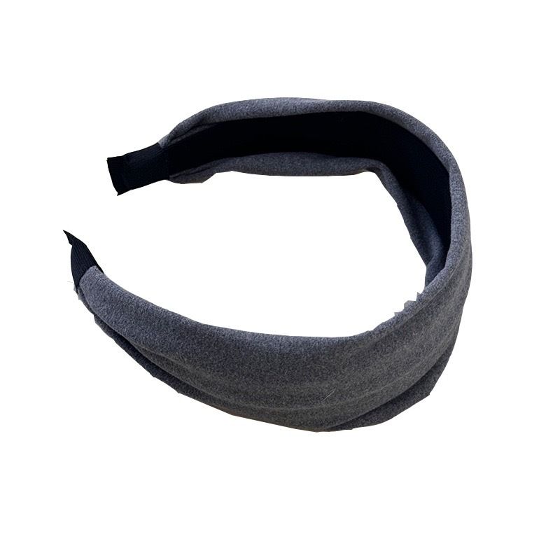 Fascia per capelli in velluto viola larga per donna, fermaglio per il lavaggio del viso a corona alta per autunno e inverno, design di nicchia, morbida fascia per capelli lavorata a maglia_voghion.com