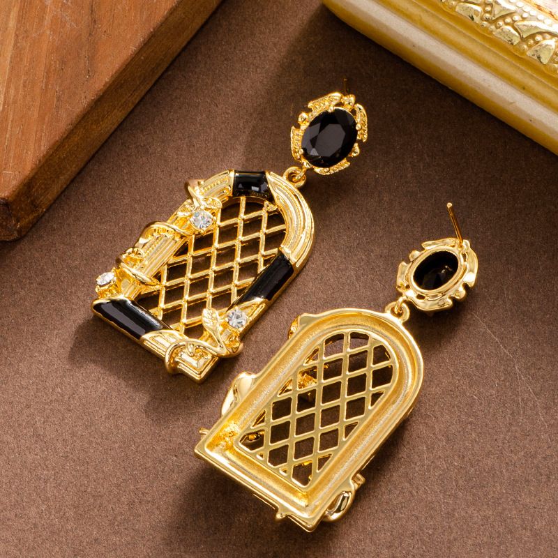 Gabbia per uccelli ad arco intarsiata con olio a goccia, stile antico francese, di lusso, leggera, per la moda femminile, dal temperamento esagerato_voghion.com