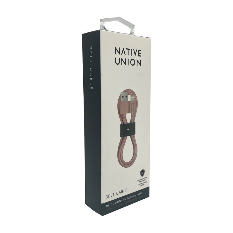 Native Union Belt Cable 1,2 m. NEUE Farbe ROSE Pink MFI-zertifiziert_voghion.com