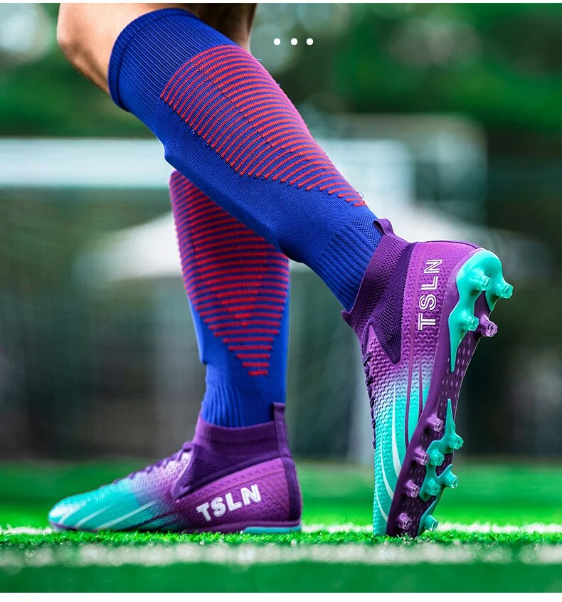 Vīriešu biedrības futbola laukuma zābaki Profesionāli pieaugušo bērnu futbola apavi Augstas kvalitātes zāles treniņu spēles apavi Futsal_voghion.com