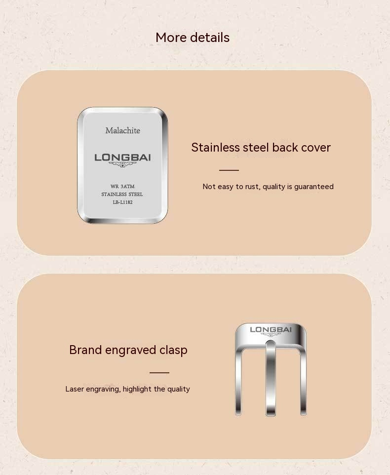 Nuovi orologi per ragazze, di nicchia, di fascia alta, semplici, lussuosi, impermeabili, cinturino in vera pelle, orologio quadrato, piccolo_voghion.com