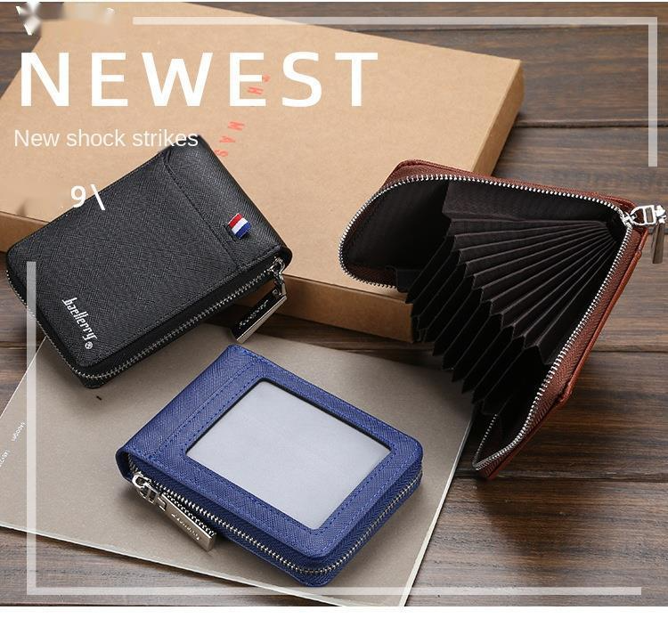 Baellerry Männer Uergel Card Holder New Product PU Dokument Bag Fashion Zipper Multi-Card Coin Portemonnaie_voghion.com
