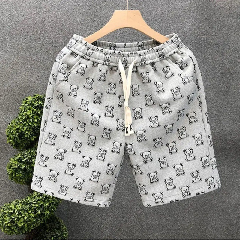 Fünf-Viertel-Shorts für Herren, Sommer, neue Mode, gehobene Eisseide, Heimhose, lässige Sporthose, vielseitige Herren-Beachwear_voghion.com