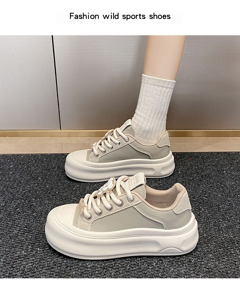 Scarpette bianche per bambini, ragazze, studenti, tempo libero, sport, scarpe da tavola versatili, tiro da strada_voghion.com