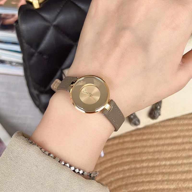 Tt/Tianta Nuovo Orologio da donna alla moda con cinturino semplice, senza scala, design di nicchia, cinturino sottile, streaming live, stesso stile_voghion.com