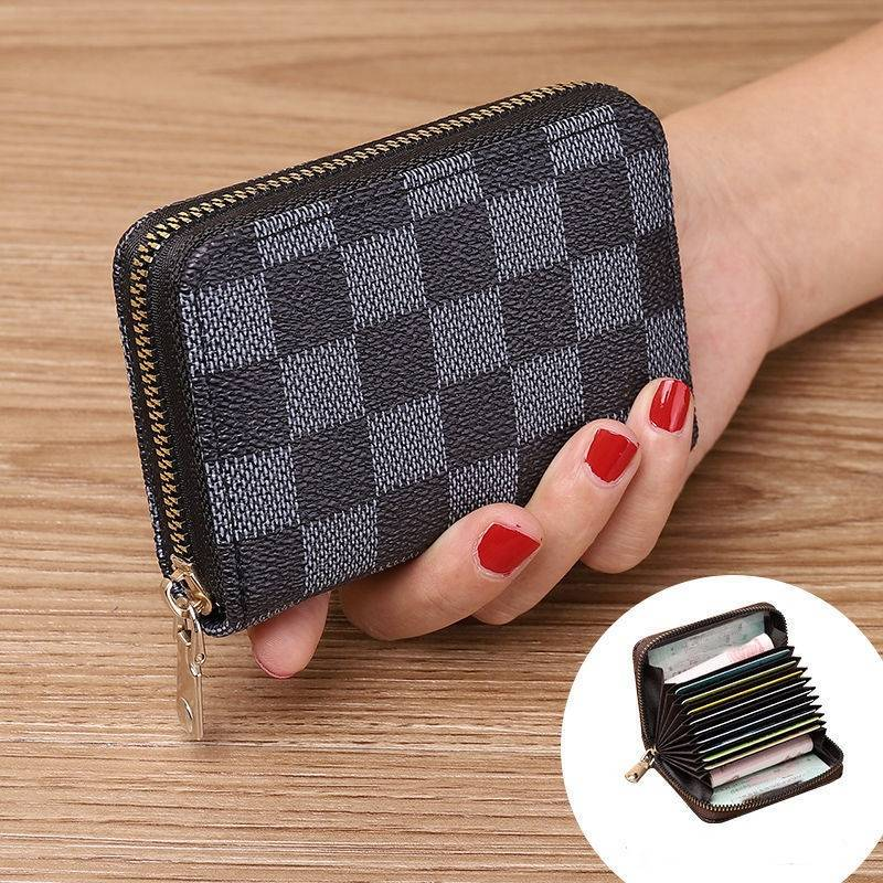 Organ card bag multi-card card holder large capacity certificate driver's license compact card sleeve multi-functional leisure purse_voghion.com