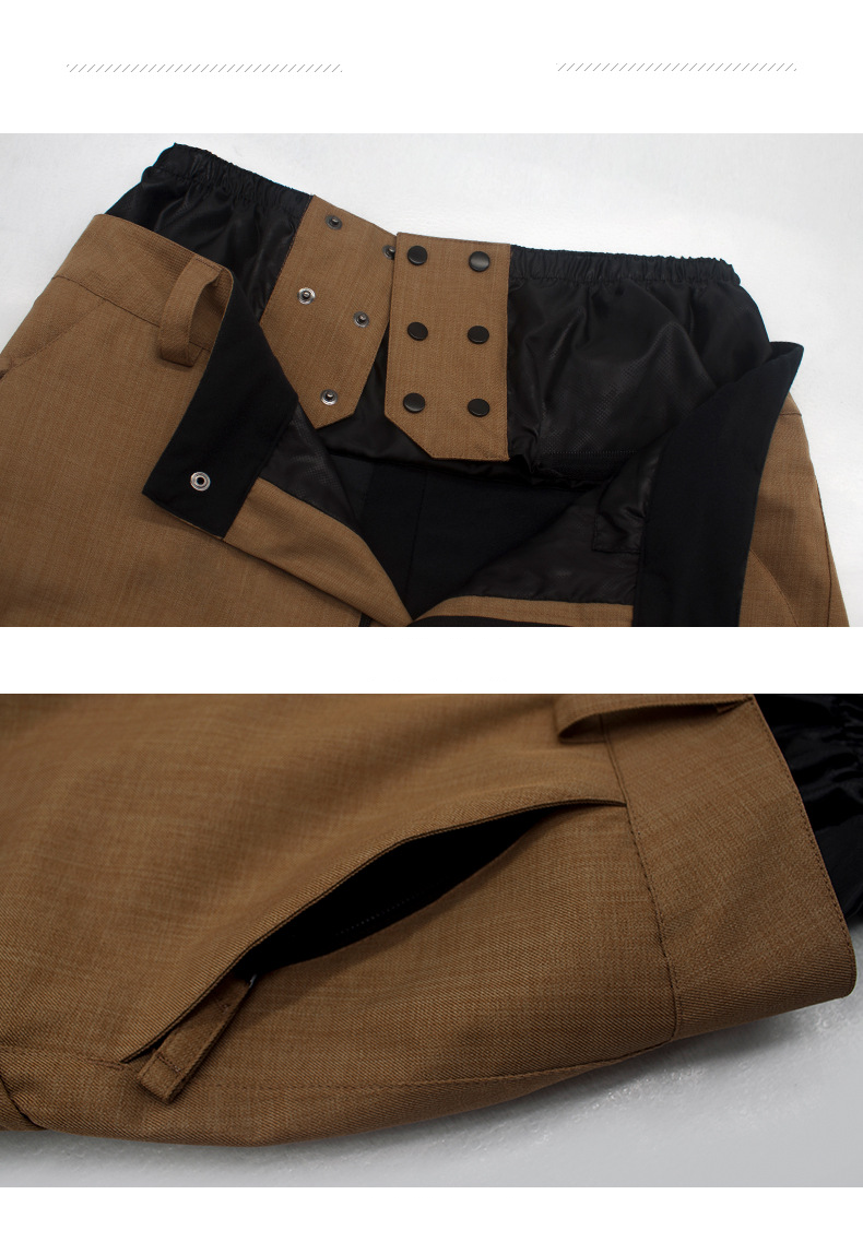 New snow pants for men windproof, waterproof, warm, wear-resistant leg pants for men pair of snowboard pants for men_voghion.com