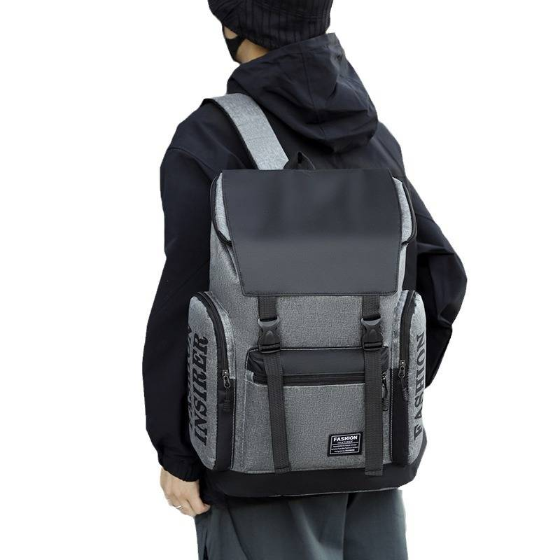 New Large Capacity Backpack Multifunctional Men's Backpack Leisure Travel Bag College Student Trend Business Computer Schoolbag_voghion.com