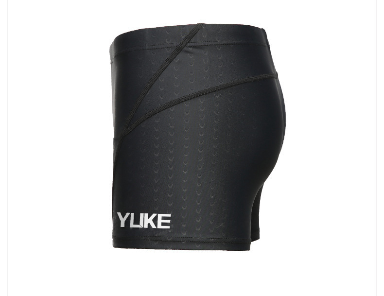 Zweiteiliges Set aus Badehose und Schwimmbrille für Herren, großer Rahmen, galvanisierte Schwimmbrille, wasserdichtes Badehosenset mit Haifischhaut_voghion.com