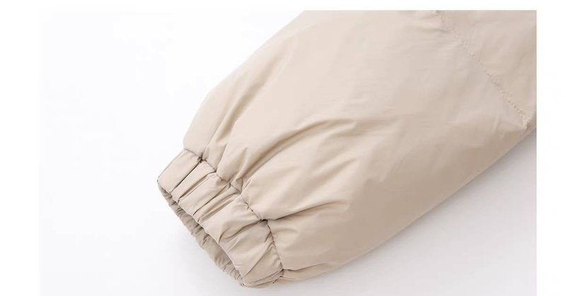 Dames kort gewatteerd jack in Koreaanse stijl - lichtgewicht winterjas met opstaande kraag, losse pasvorm (roze/lichtgroen/zwart, S/M)_voghion.com