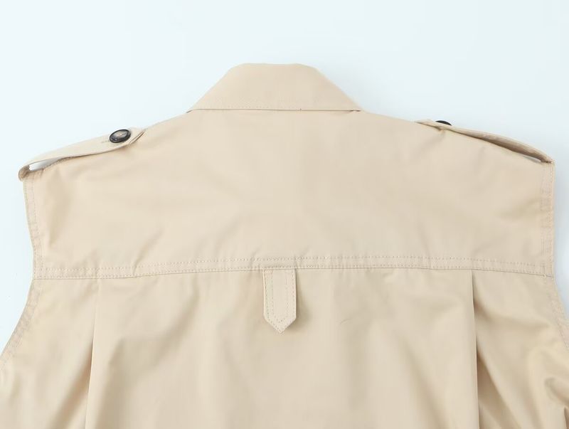 Fashion Suit For Women American Style Hot Girl Casual Turn-Down Collar Sleeveless Vest Jacket Bodycon Half Short Skirt_voghion.com