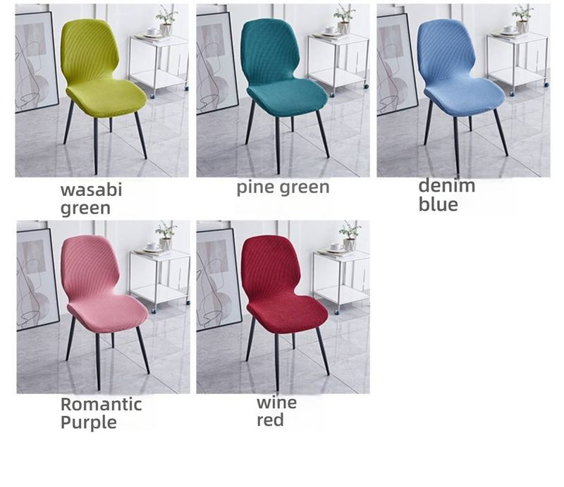 Housses de chaise en polyester – Protections de siège antidérapantes, durables et élégantes pour chaises de salle à manger (Design géométrique, taille unique)_voghion.com