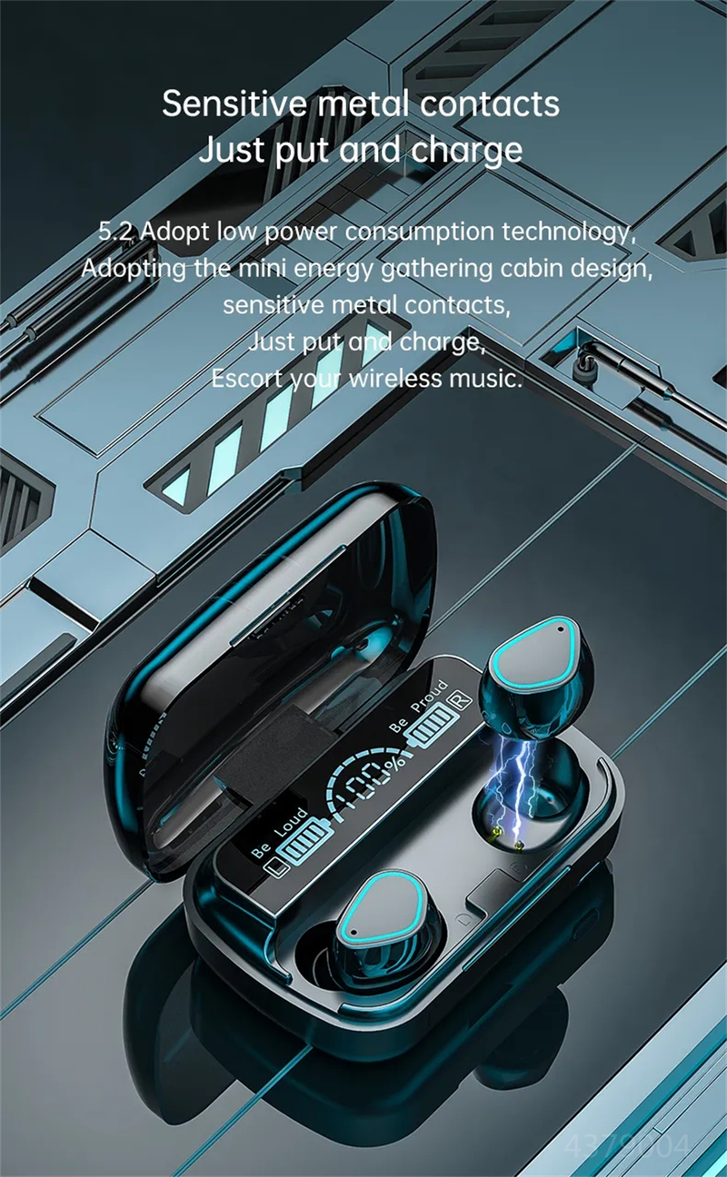 2023 Nieuwe Bluetooth 5.2 Draadloze TWS Oortelefoon Smart Touch Call Headset Waterdichte Ruisonderdrukkende Hoofdtelefoon voor Alle Smartphones_voghion.com