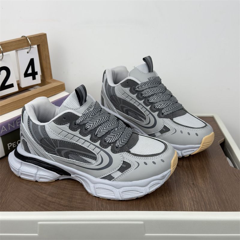 Sneakers casual con suola spessa e rialzo per donna e uomo, primavera-autunno 2024, nuove scarpe stile college_voghion.com