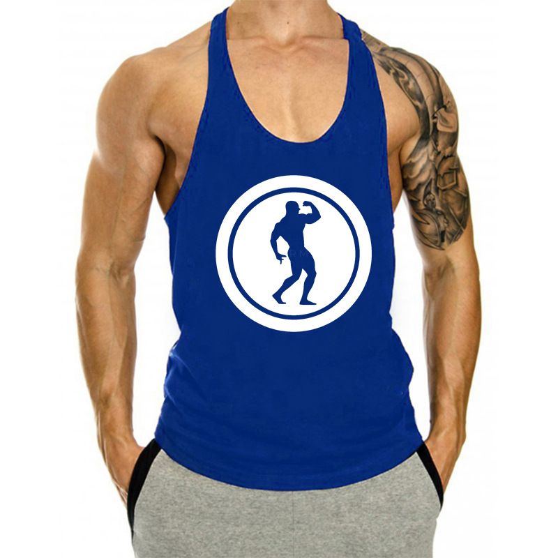 Camiseta sin mangas de algodón para hombre, para correr, hacer ejercicio y entrenar músculos_voghion.com