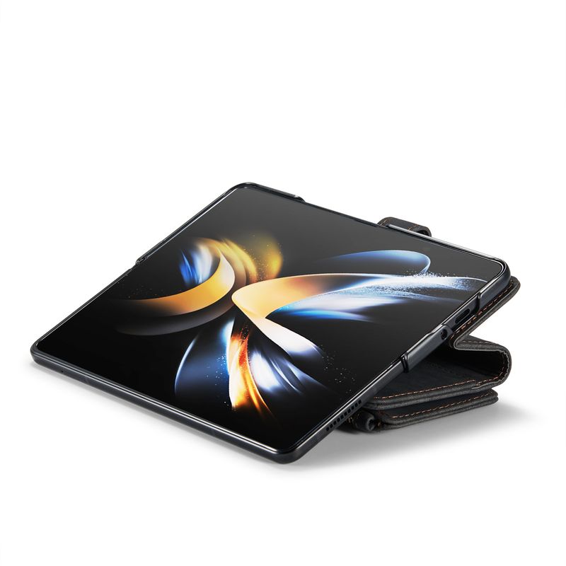 Applicable to Samsung Z Folder 5 Phone Case New A14 Card-Inserting Leather Case S23ultra Multi-Function Flip Wallet_voghion.com